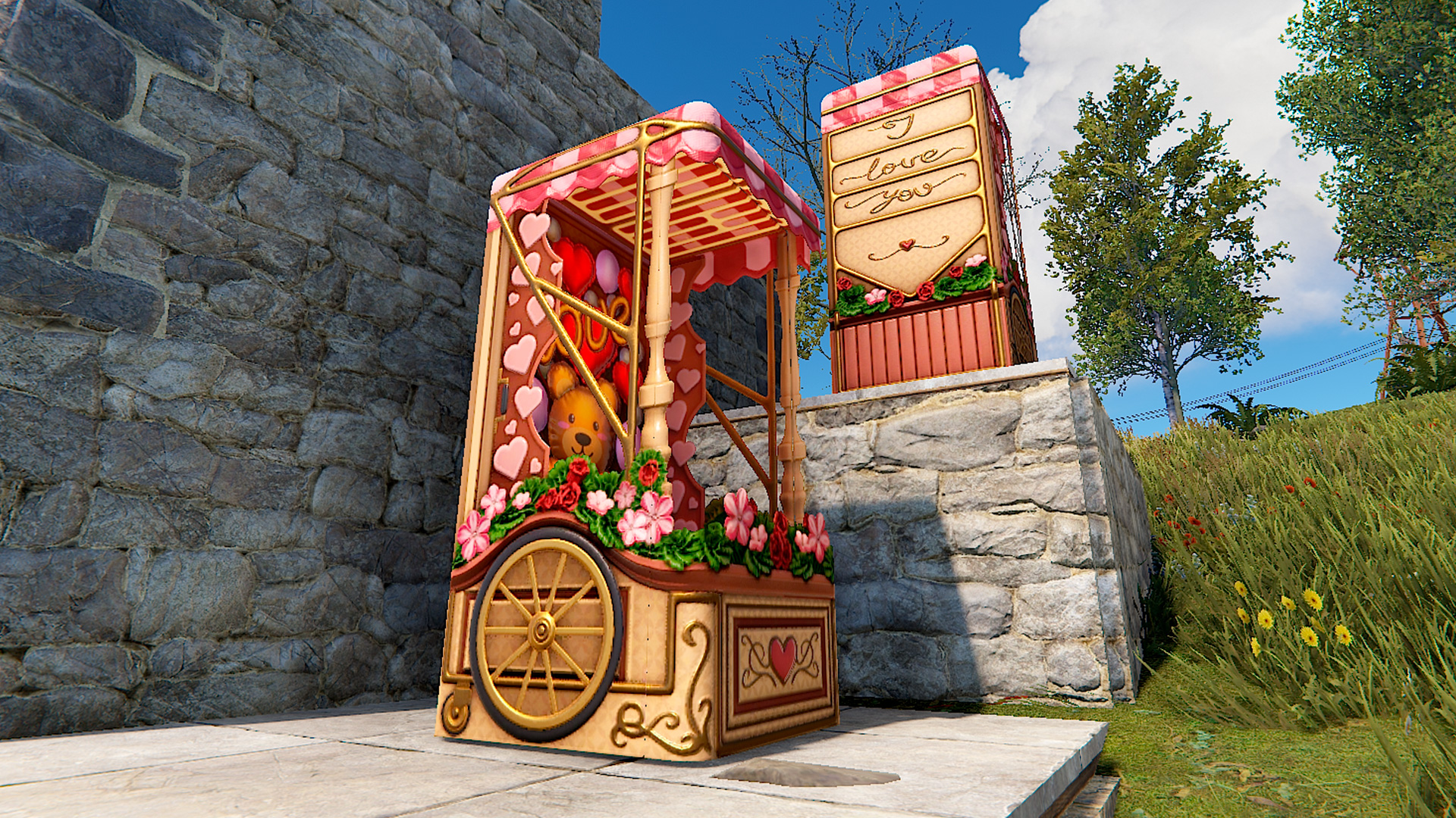 Lovely Balloon Cart