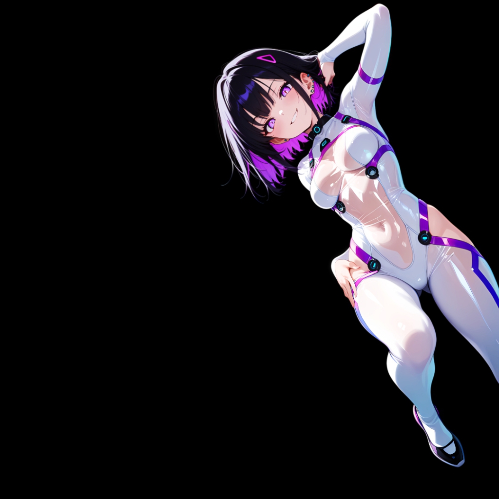Girl | Dark Background | Dark & Colored Versions | 4K