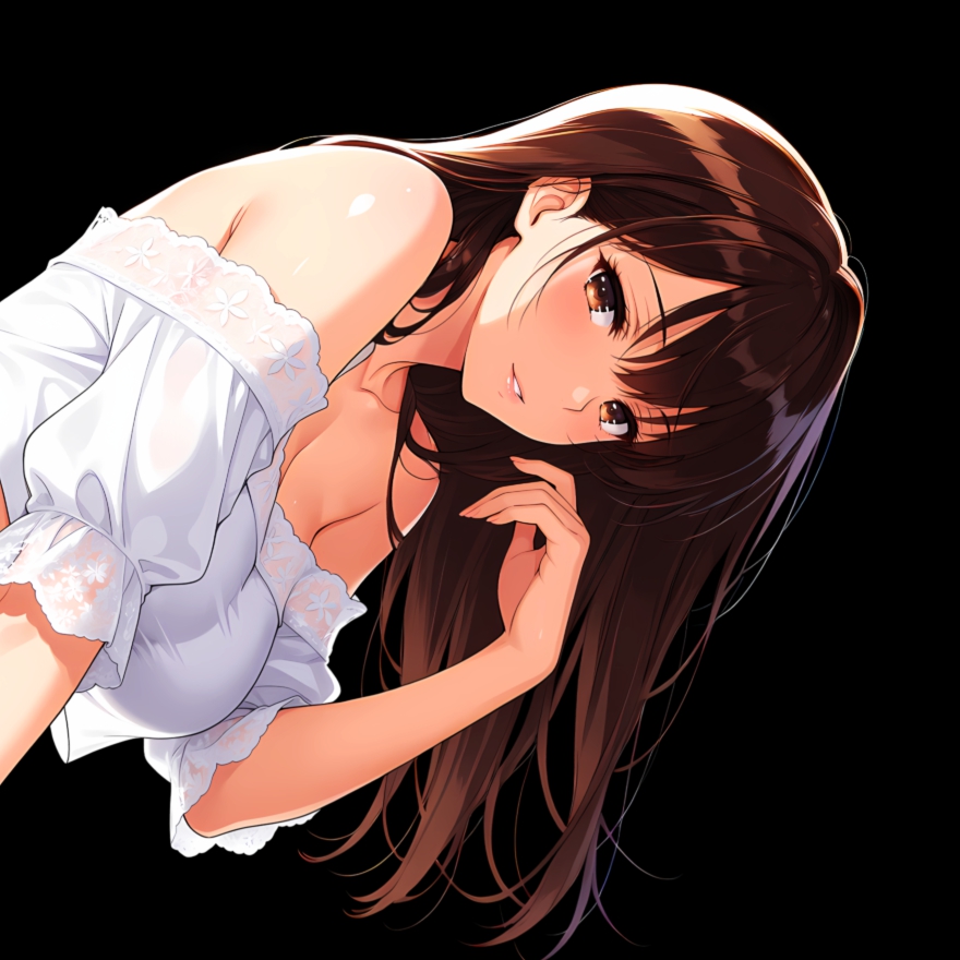 Girl | Dark Background | Dark & Colored Versions | 4K