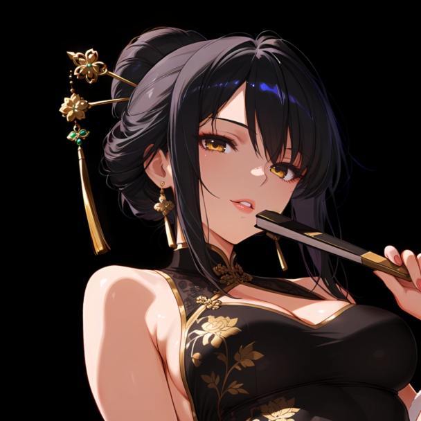 Girl | Dark Background | Dark & Colored Versions | 4K
