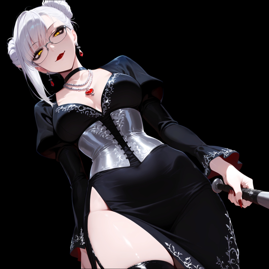 Girl | Dark Background | Dark & Colored Versions | 4K