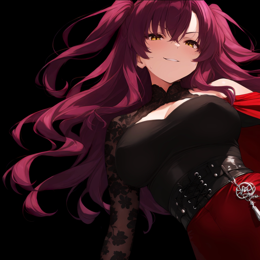 Girl | Dark Background | Dark & Colored Versions | 4K