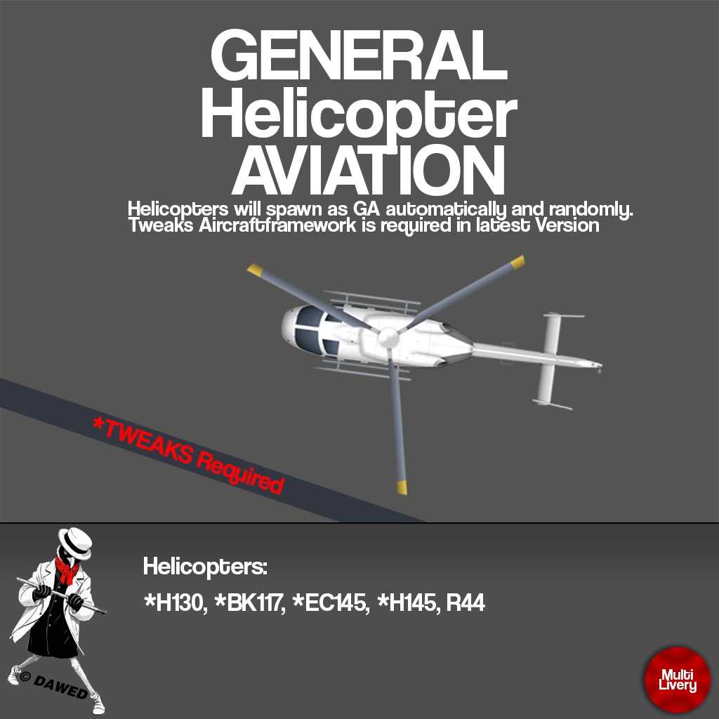 Tweaks HelicopterGA Liveries
