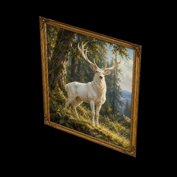 Painting, White Hart {2D}