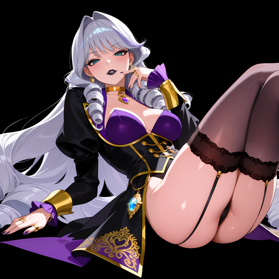 Girl | Dark Background | Dark & Colored Versions | 4K