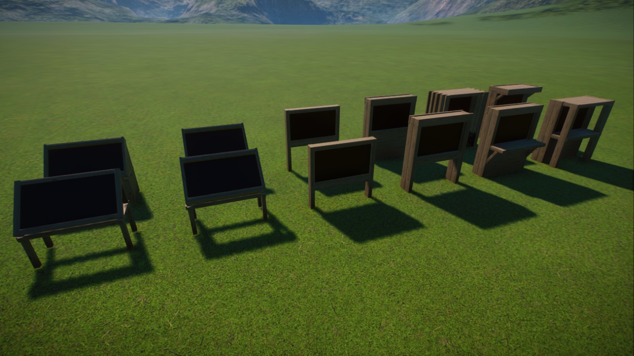 Simple Wooden Info Signs