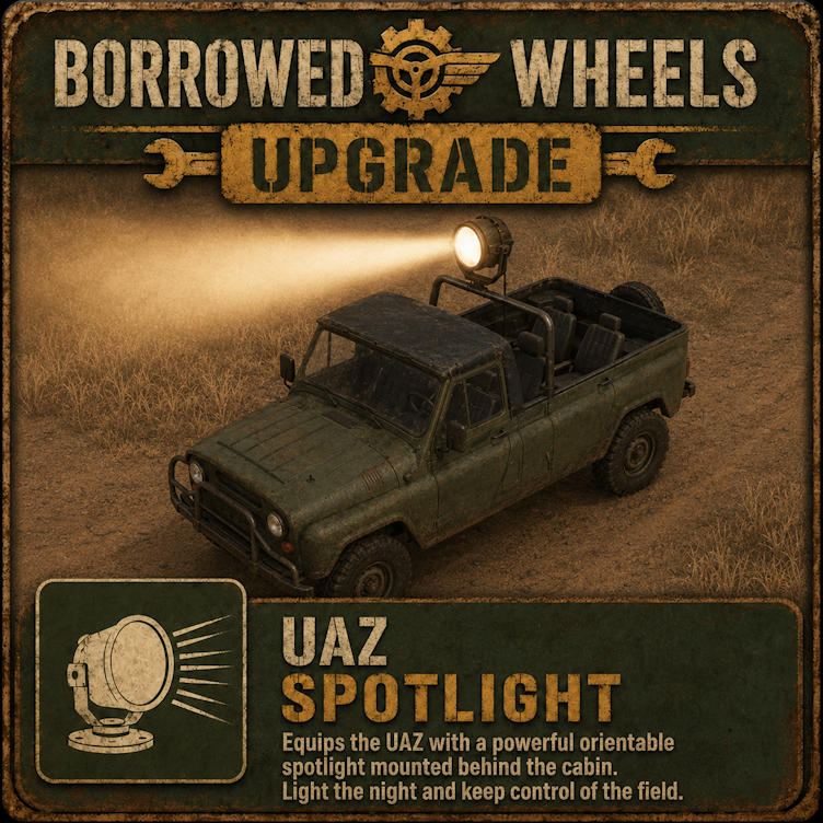 Borrowed Wheels Upgrade - UAZ Spotlight