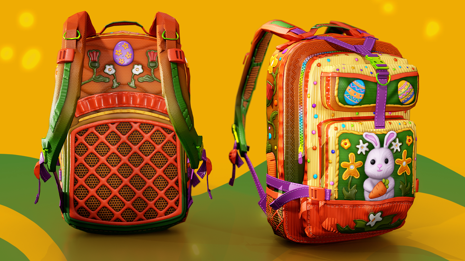 Colorful Sweety Easter Backpack screenshot 1