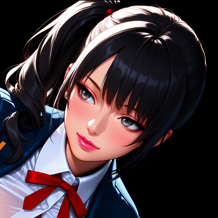 Girl | Dark Background | Dark & Colored Versions | 4K