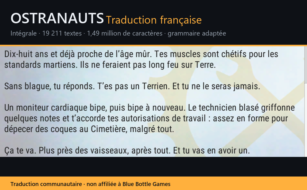 Ostranauts — Traduction française
