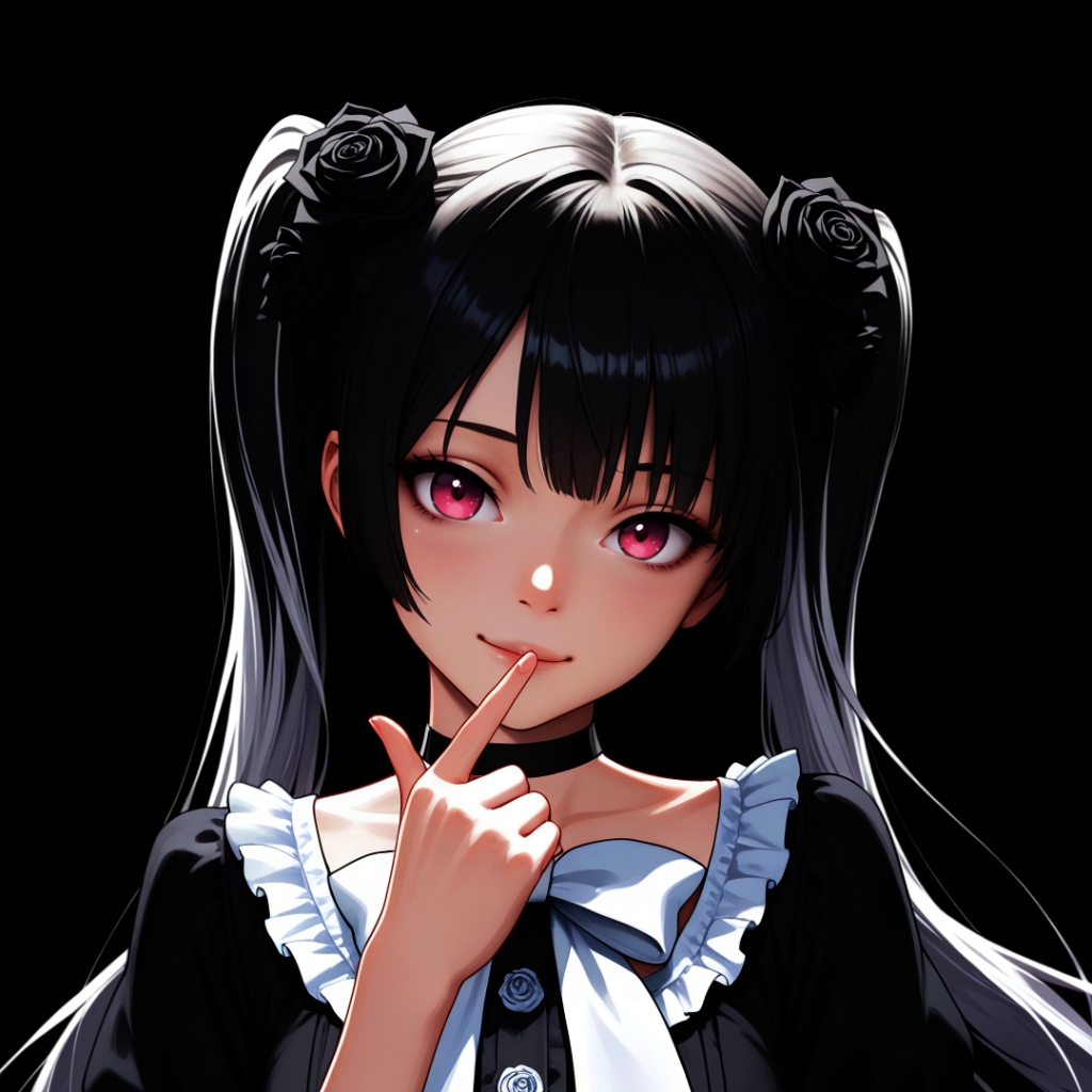 Girl | Dark Background | Dark & Colored Versions | 4K