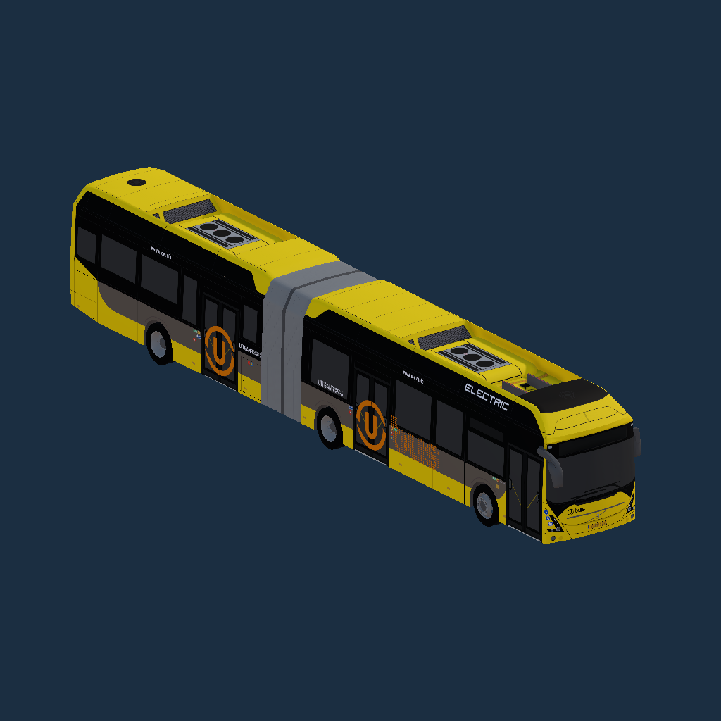U bus Volvo 7900E LFA 18 van Transdev