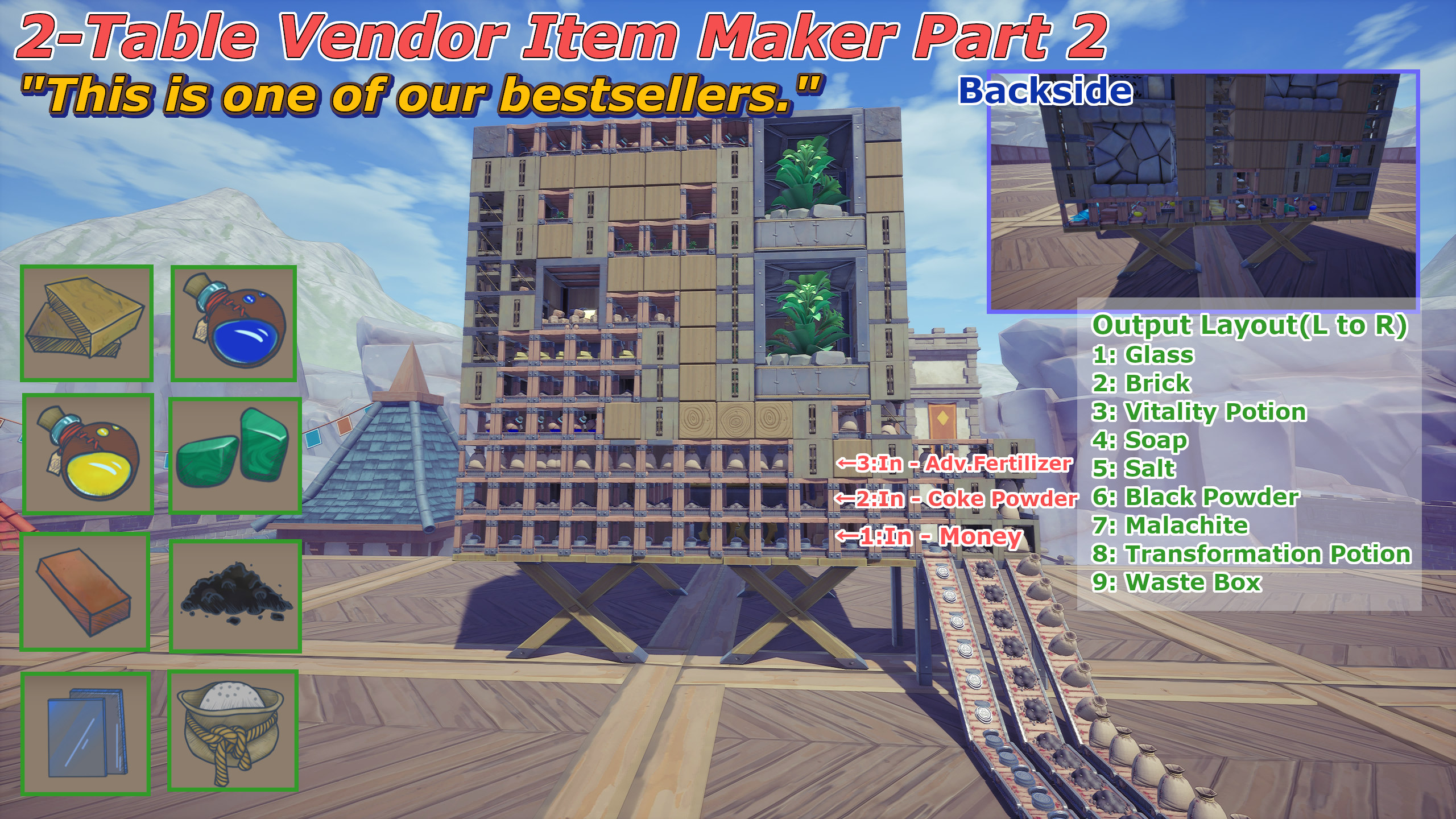 2-Table Vendor Item Maker Part2