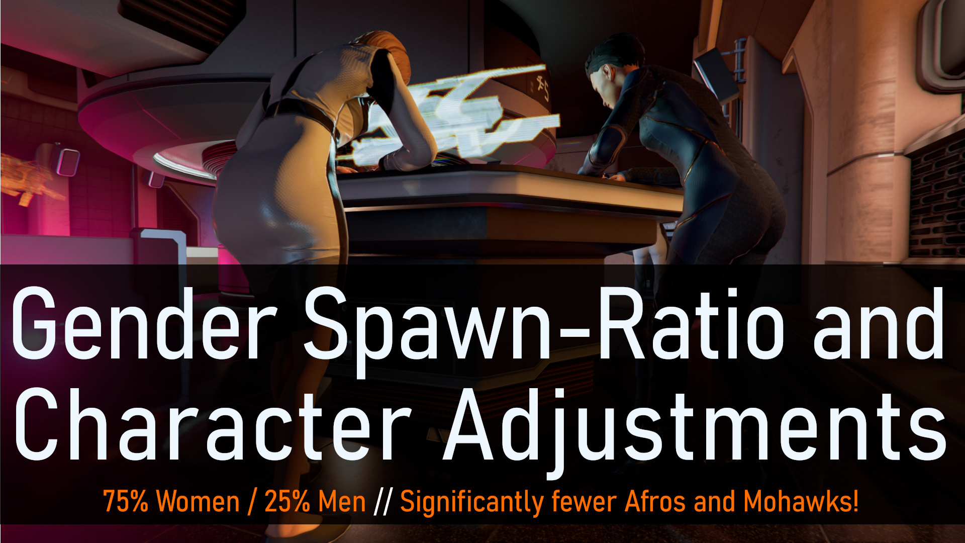 Gender Spawn-Ratio and Character Adjustments