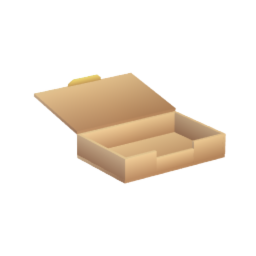 Pastry box fully open