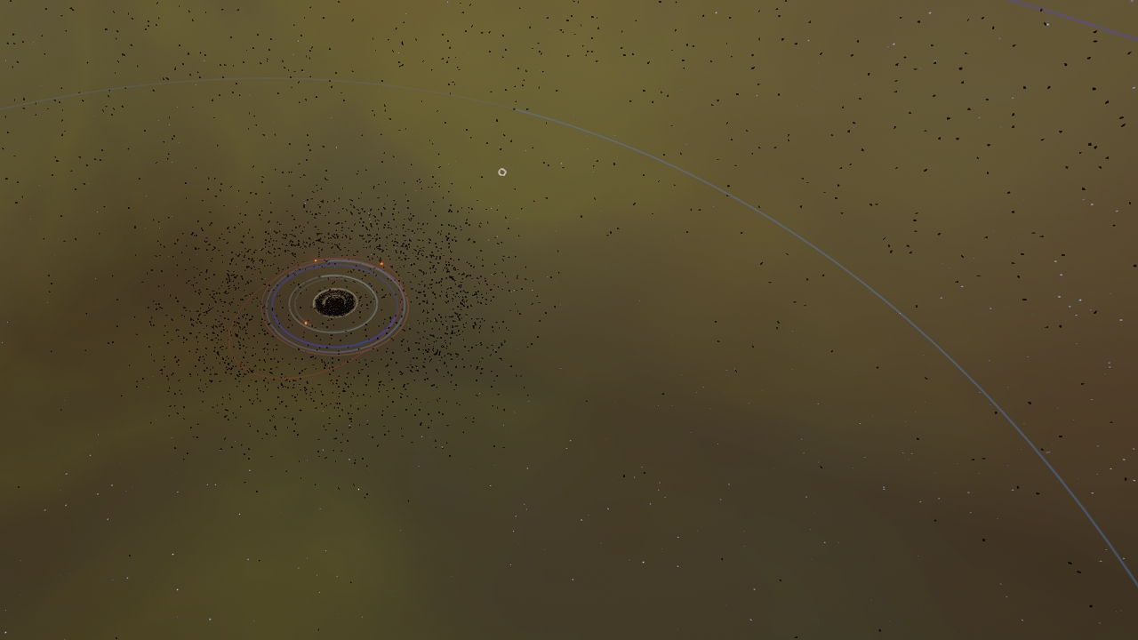 The solar system 4.6 billion years ago