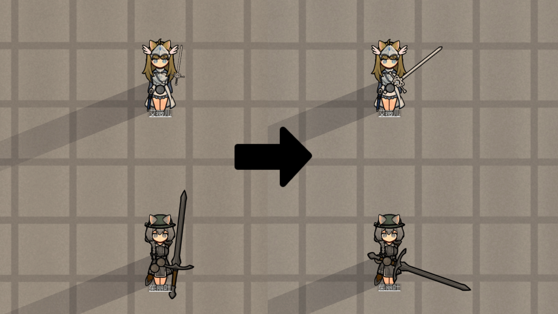 Kiiro MeleeAnimation fix