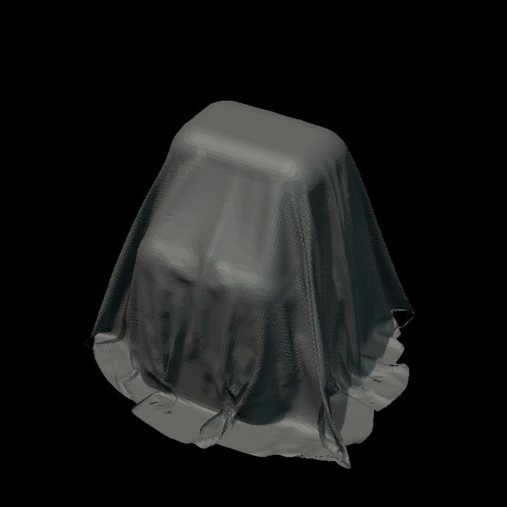 Covered furniture - Desk 1 colourable