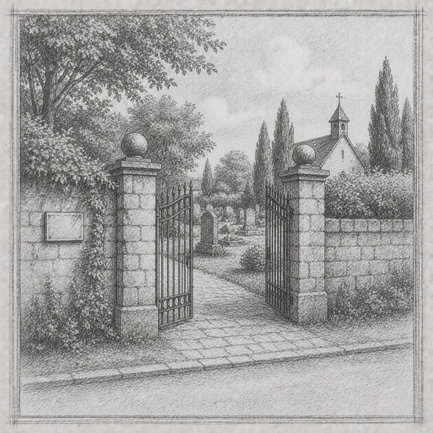 Hilferufe auf Friedhof