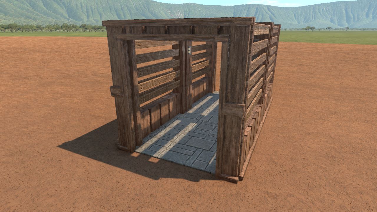 Wooden archway