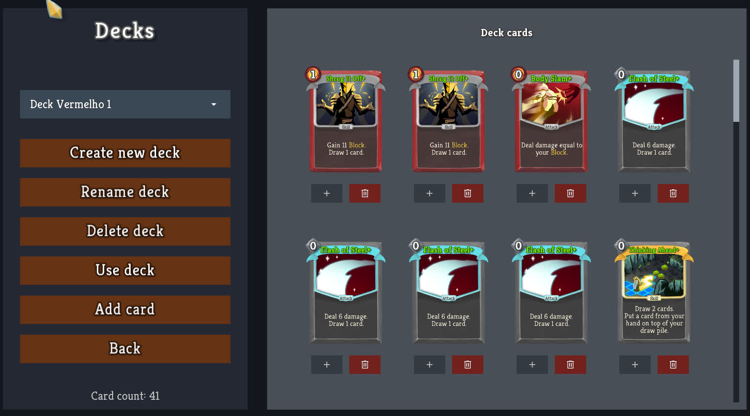 Deck Builder preview