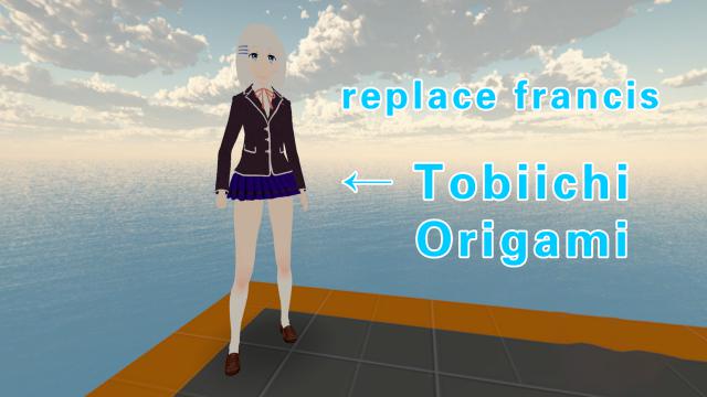 DATE A LIVE Tobiichi Origami（约会大作战 鸢一折纸）replace francis