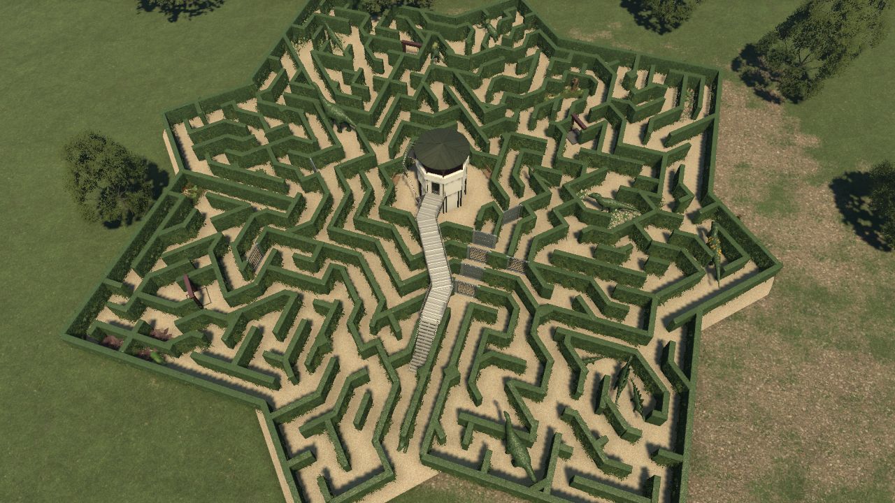 Labyrinth Hedge Maze Andalusi