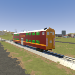 Rock Island Bi-Level Cab Car