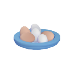 Flat Bowl With Eggs