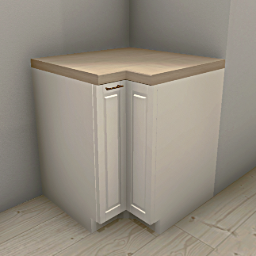 Linnea Kitchen standing corner cabinet 75 cm White