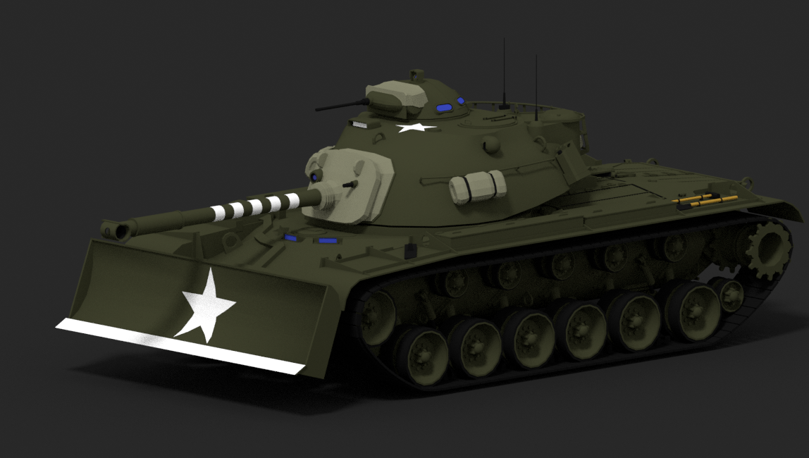 M48A1 bulldozer