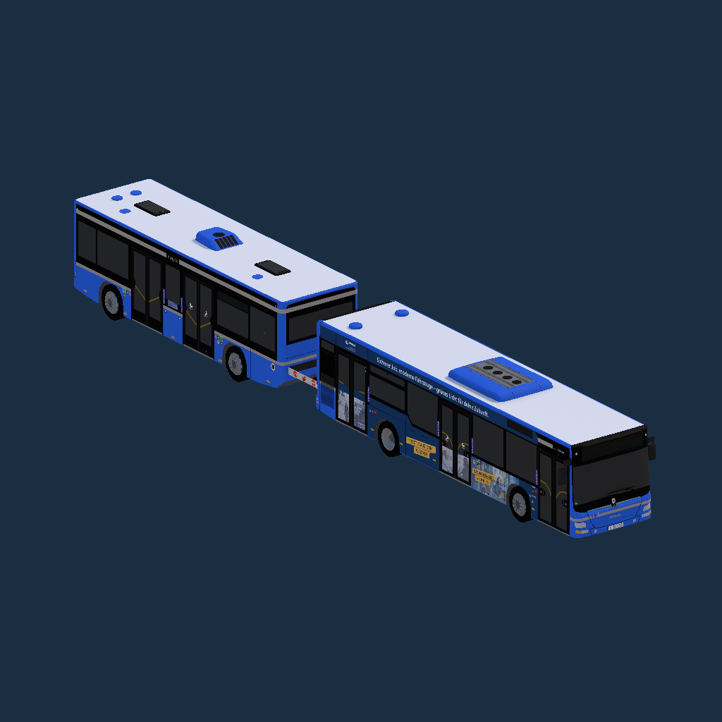 MAN Lion´s City A21+Hess PTA 12 MVG München mbH Grundlack (Osten) Vollwerbung Fahrer Gesucht 2024