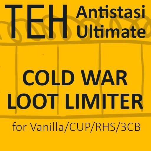 A3UE - TEH Cold War Loot Limiter (Vanilla, CUP, RHS, 3CB)