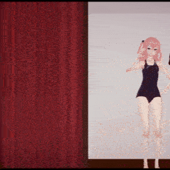 Bisque doll silhouette cosplay show - Thumbs Up