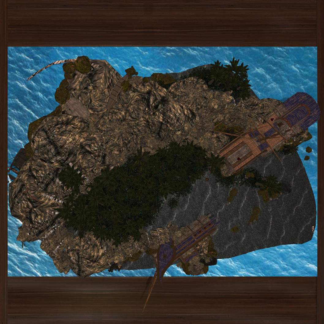 D&D - RPG Uncharted Island Map