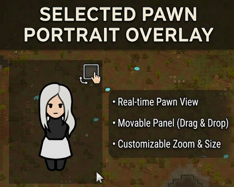 Selected Pawn Portrait Overlay