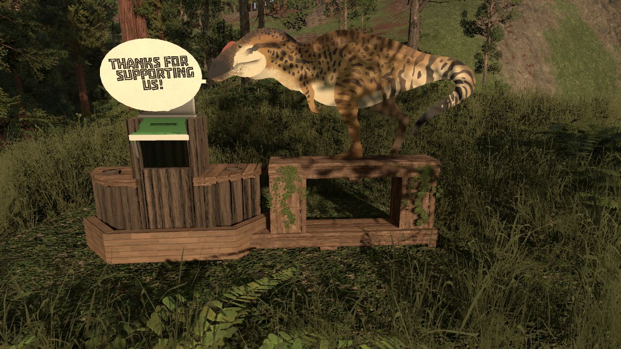 Acrocanthosaurus "Thank You" Donation Box