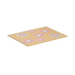 flowery floormat