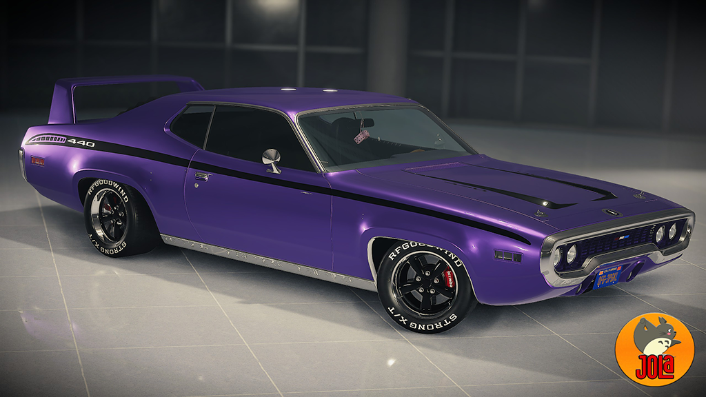 Livery Plymouth Satellite - Stripes 440 Black