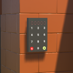 Compact code input console with ability to set code in real time preview
