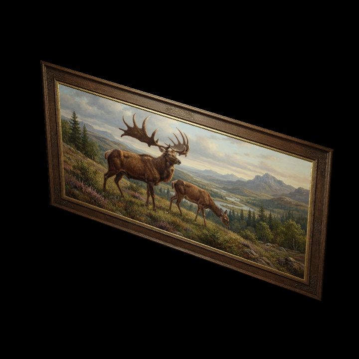 Painting, Irish Elk {2D}