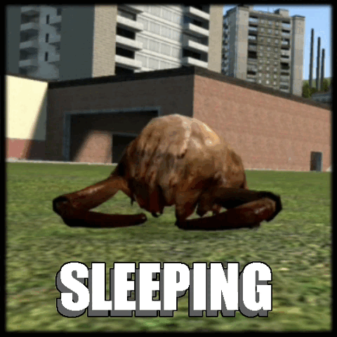 headcrab sleeping