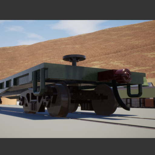 53' Green Flatcar
