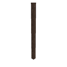 Weathered Wood Fence - Fence Post