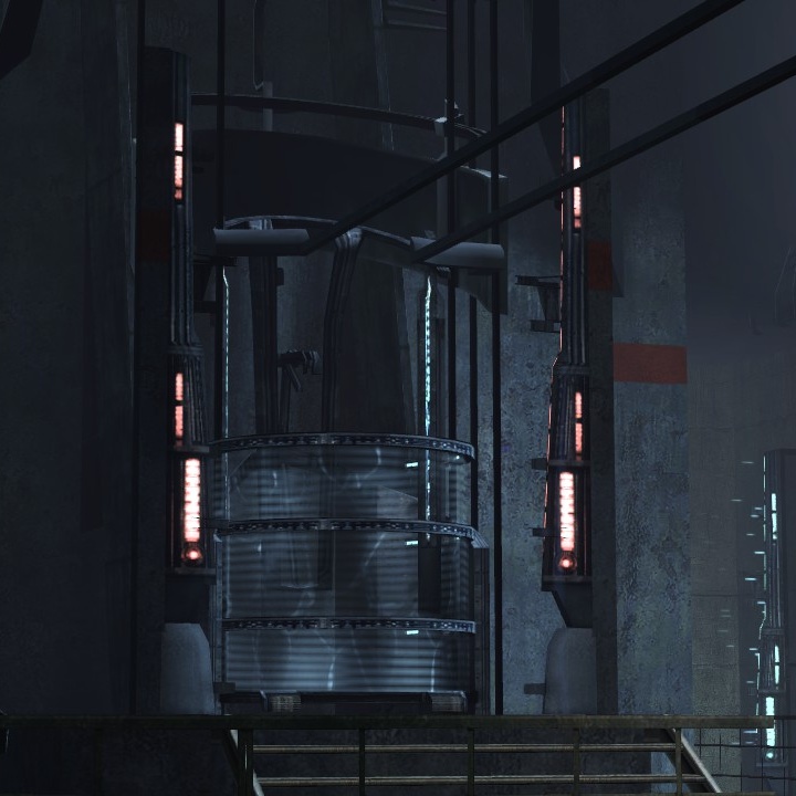 Deactivated red forcefield lights