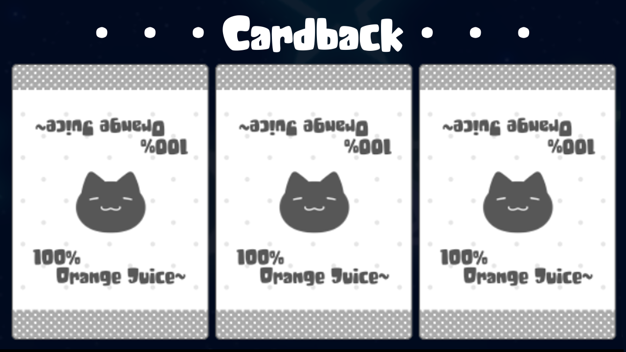 Simple Polka Dot Cardback