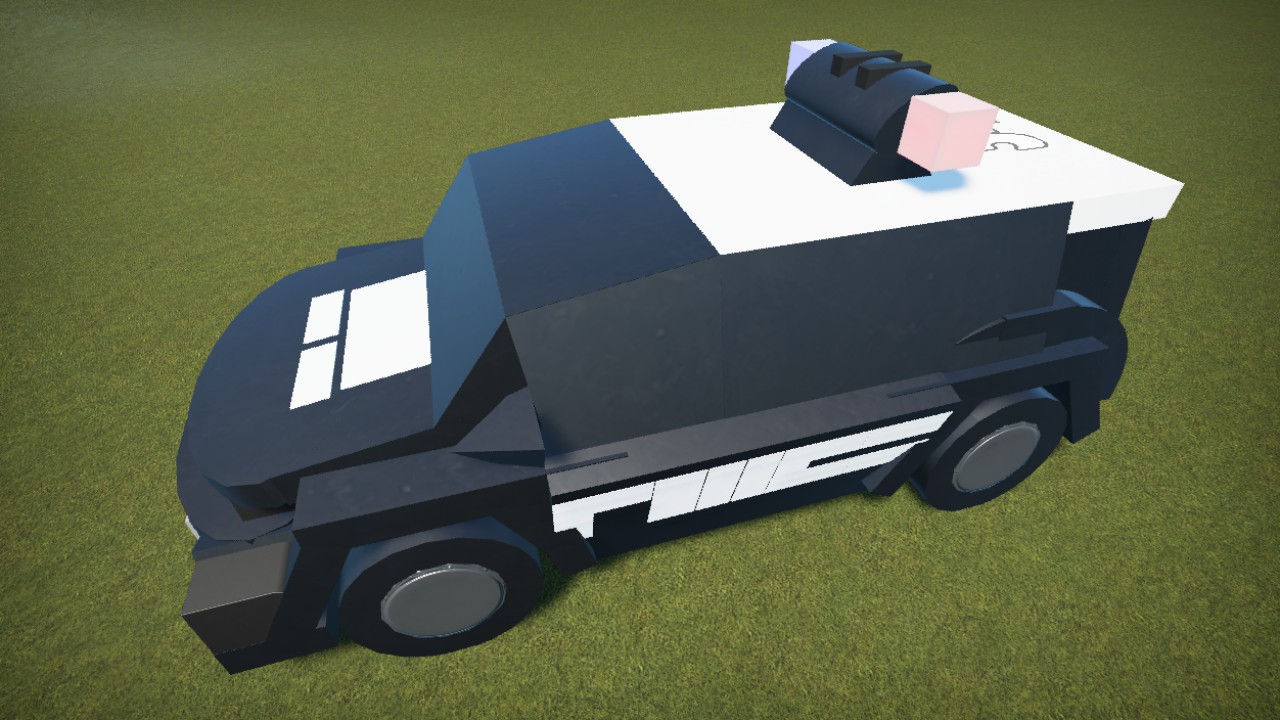 Cyberpunk police car