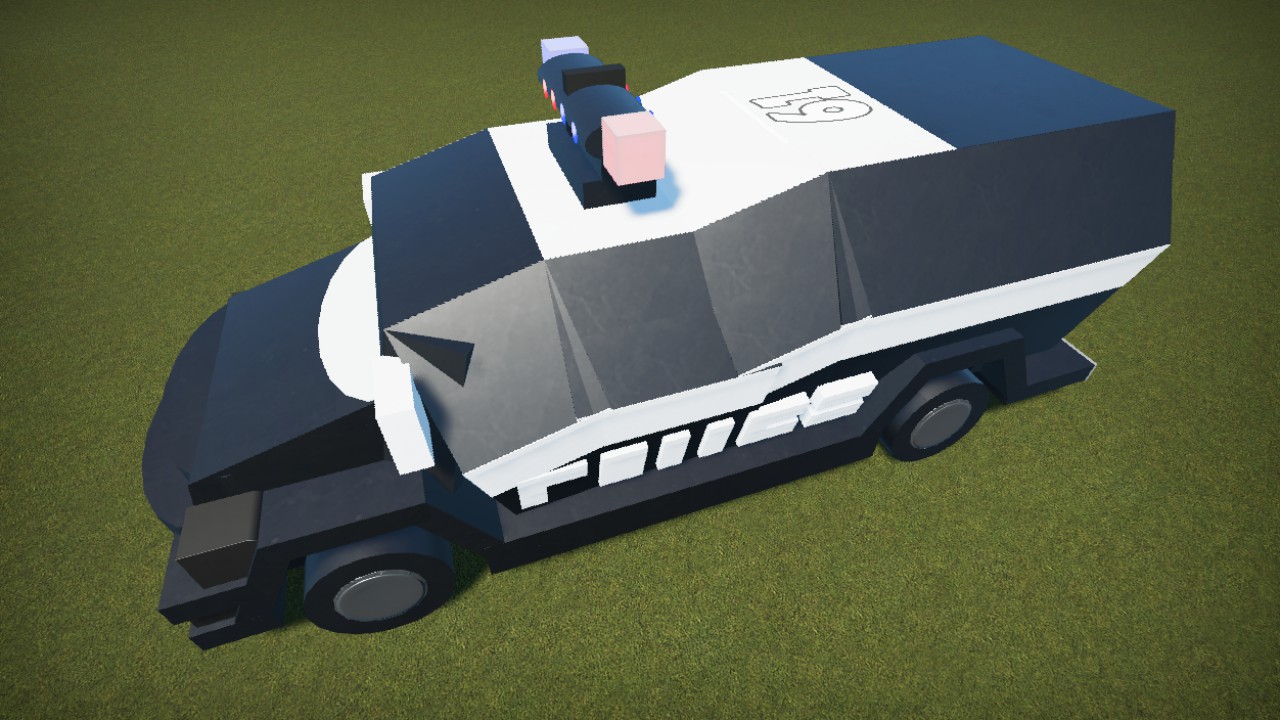 Cyberpunk police car