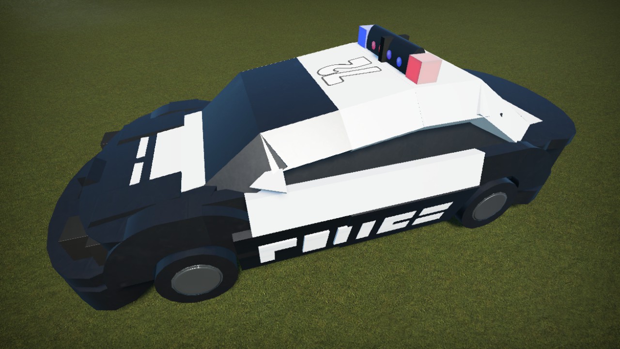 Cyberpunk police car
