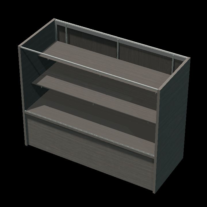 Bakery display case empty